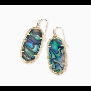 Kendra Scott Elle Earrings in Gold with Abalone Shell